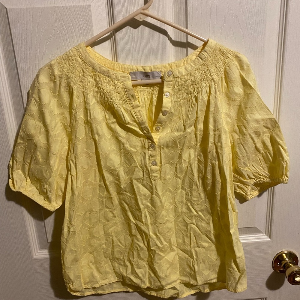 LOFT Yellow Women's Top
